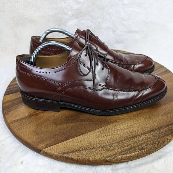 Johnston And Murphy Sheepskin Signature Series Brown Wine Mens Shoes Size 11 - Picture 6 of 11